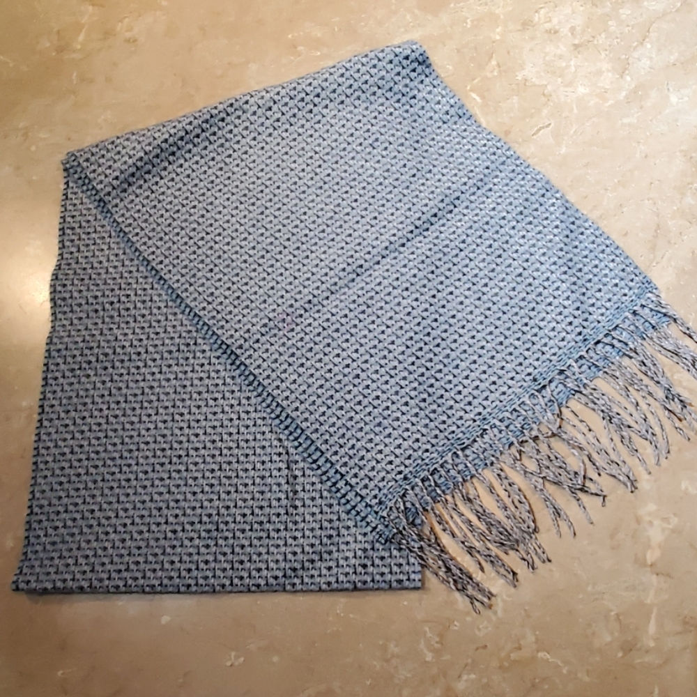 Softer than Cashmere Blue Long Neck Scarf
